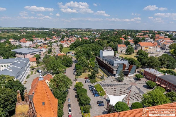 Panorama Kwidzyna z wieży widokowej zamku i katedry