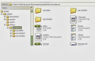 Copy the Wordpress Folder and Past it   to the htdocs folder 