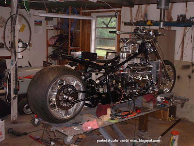 bike with big engines @ auto show