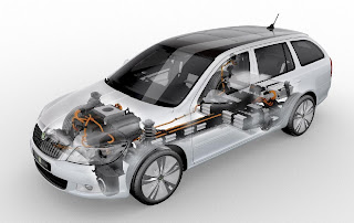 Skoda Octavia Combi Green E Line Prototype (2012) Front Side X-Ray