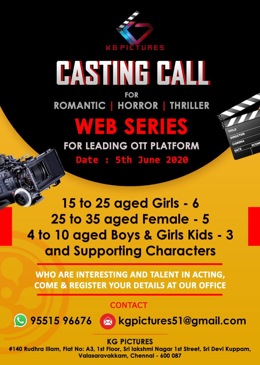 Casting Call For Webseries In A Leading Ott Platform casting call for webseries in a leading