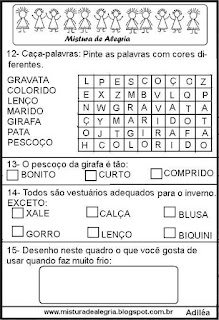 Avaliação de português 3 ano, 2º bimestre