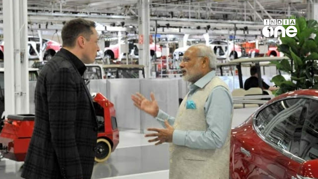 Tesla Twitter CEO Elon Musk With Indian PM Modi