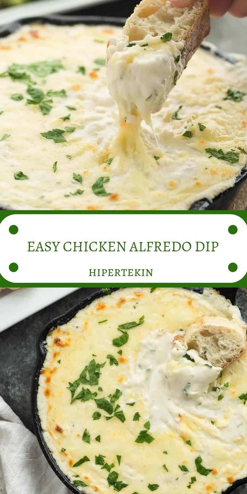 EASY CHICKEN ALFREDO DIP