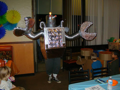 Robot Rock going to party 