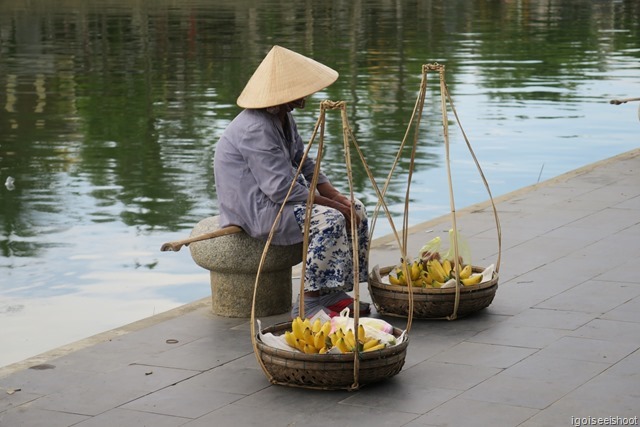 Street vendors in Hoi An. A common sight.