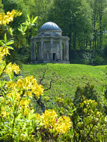 The Temple of Apollo in the gardens at Stourhead