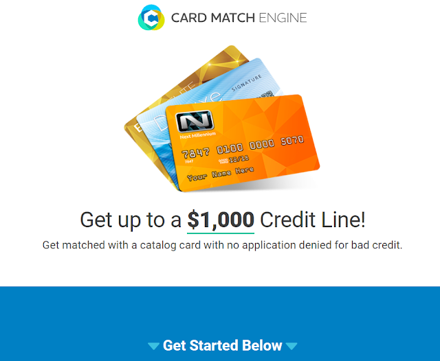 Card Match Engine - Get up to a $1000 Credit Line