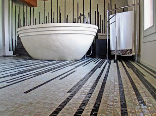 mosaic bathroom flooring tiles