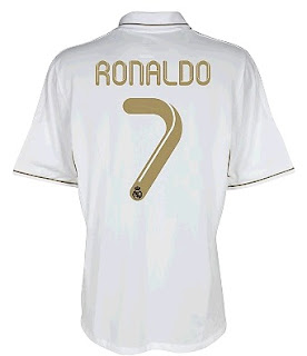 Back of the new Real Madrid home jersey 2011-2012