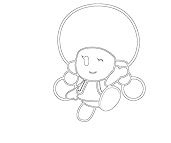 #8 Toadette Coloring Page
