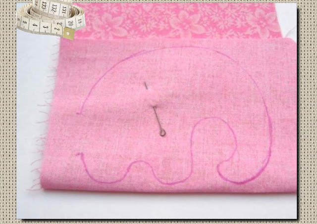 DIY free download printable sewing pattern elephant plush toy for kids