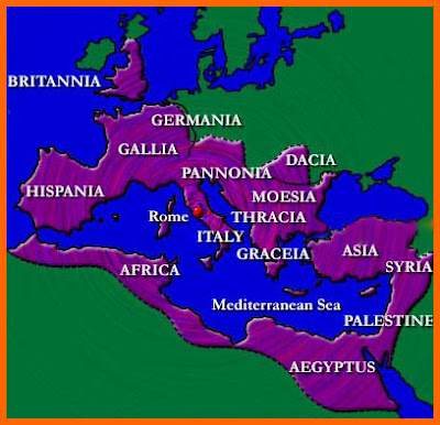 The Roman Empire controlled a large part of the ancient world.