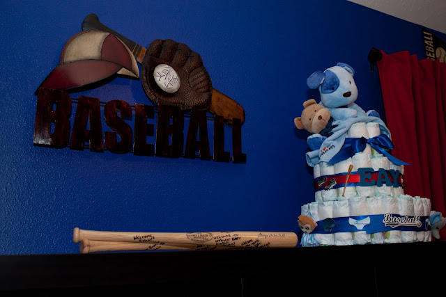 www.jarcarfam.blogspot.com - Evan's Baseball / Texas Rangers Nursery Room