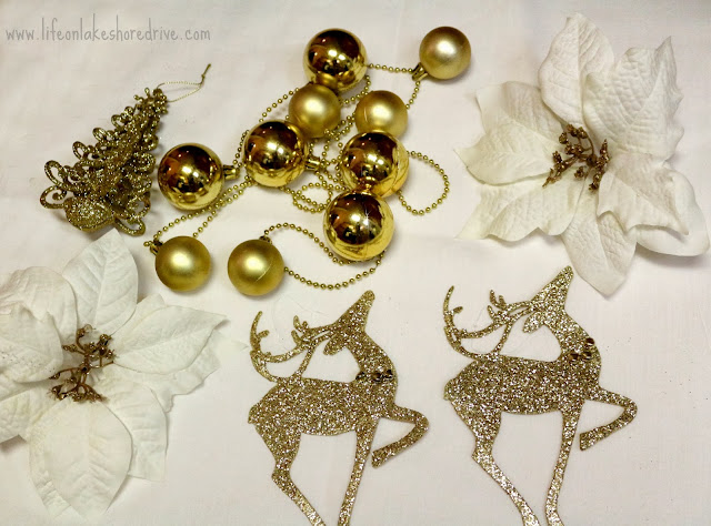 DIY Gold and White Dollar Store Tutorial