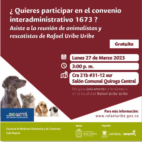 Jornada de adopción de animales sábado 11 de marzo de 2023, Bogotá