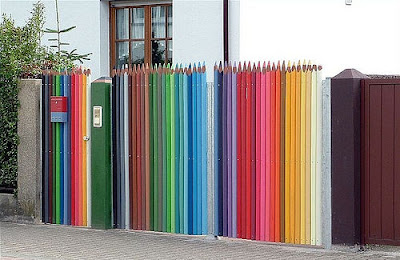 Coloured Pencil Fence