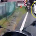 (Video) 'Ceritanya si Vios tu nak lari elak jalan sesak tapi...' - Driver Vios salahguna lorong motosikal menyebabkan rider kemalangan