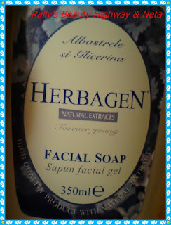 Review sapun facial Herbagen cu albastrele si glicerina