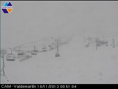 Primera nevada en la sierra de Guadarrama año 2013