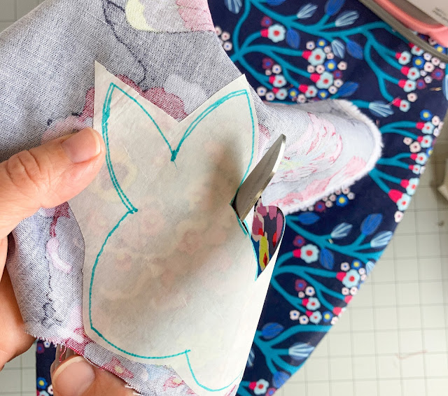 Spring Bunny Bunting - cut out the shape