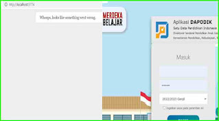 Cara Atasi Dapodik Whoops, looks like something went wrong