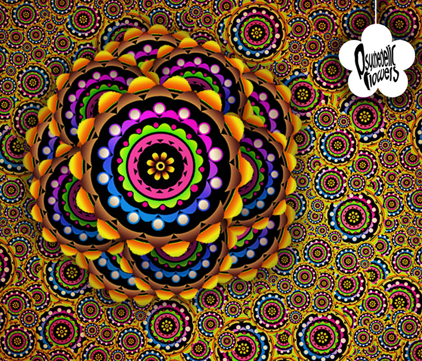 Wallpapers Psychedelic Flowers