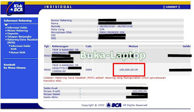 Tutorial Cara Transfer Deposit Rekening BCA ke RDN Rekening Dana Nasabah