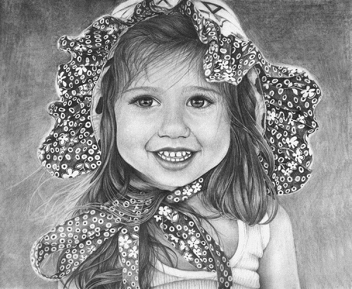 Pencil drawings with children object by Irina Krivoruchko