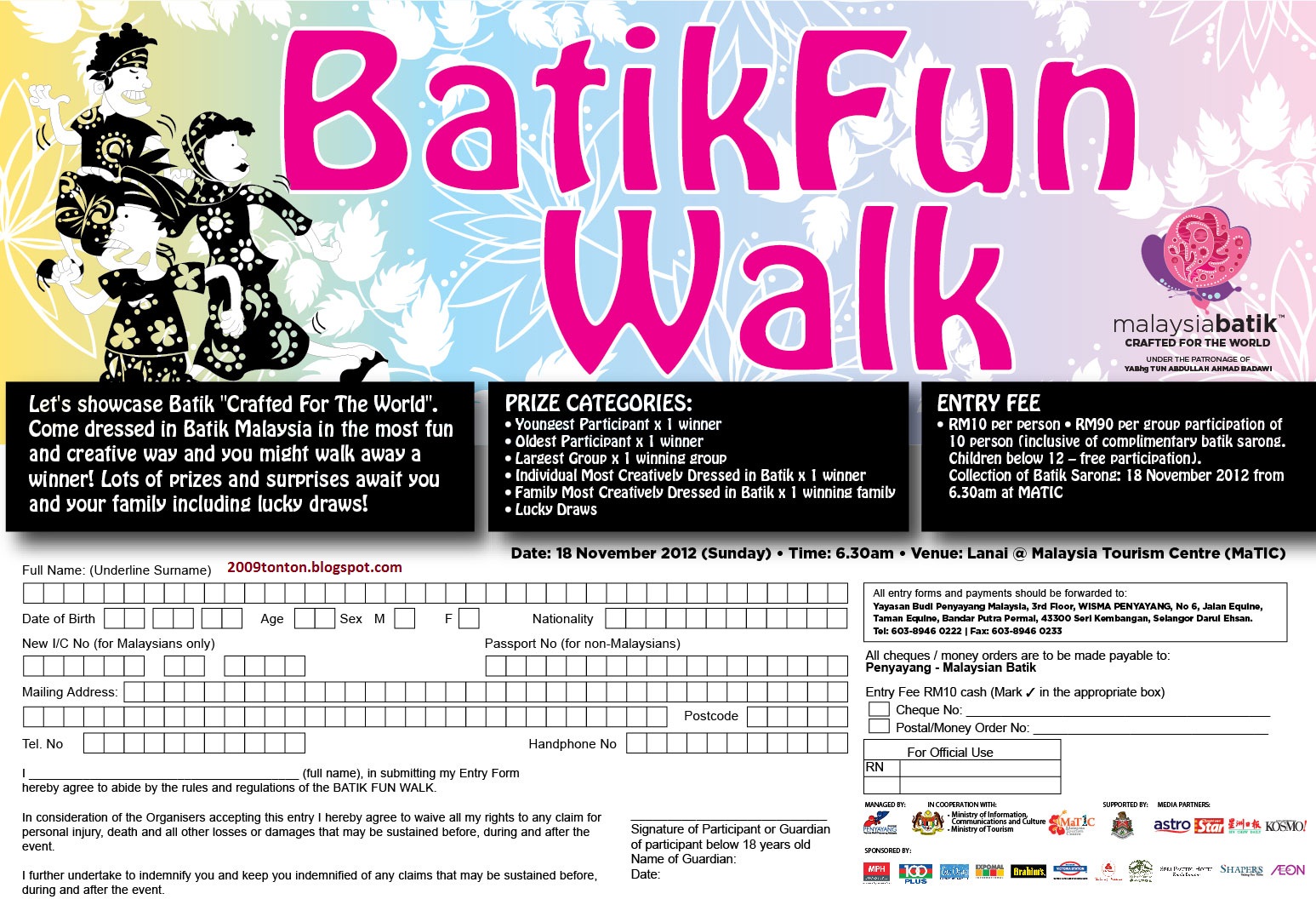 Penonton Batik Fun Walk 2012