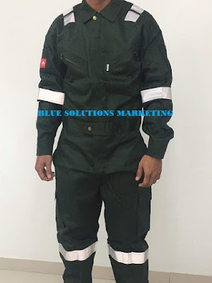 100 PERCENT 230GSM PRE-SHRUNK TREATED COTTON FIRE RETARDANT COVERALL