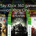 Lista completa de juegos Xbox 360 compatibles con versiones anteriores de Xbox Uno