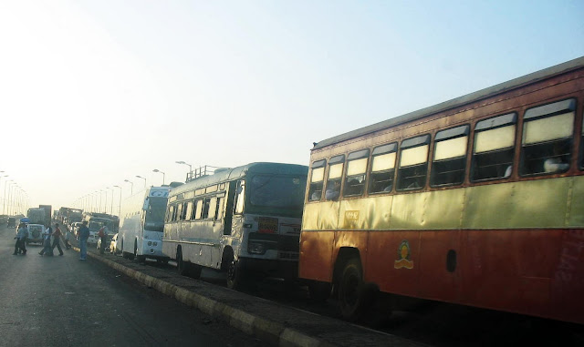 traffic jam on highway