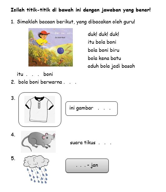 Kisi-Kisi Soal Sumatif Semester 1 Kelas 1 Mapel Bahasa Indonesia -  SekolahDasar.Net