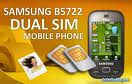 Samsung B5722 Mobile Phone Dual SIM Card