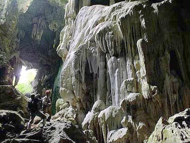 Sight to behold: Wearing of water on limestone has created impressive formations in Gua Labua, in Ulu Muda forest. -- Photos by Chou KS