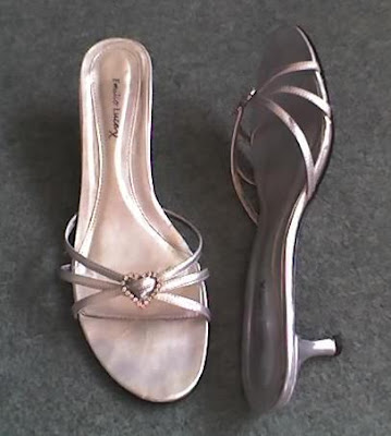 silver evening pumps. Brantano Silver Heart Sandals