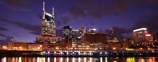 View of downtown nashville where maxwell house started as a hotel
