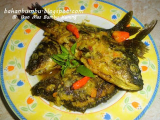 Resep Ikan Mas Bumbu Kuning Cabe Rawit