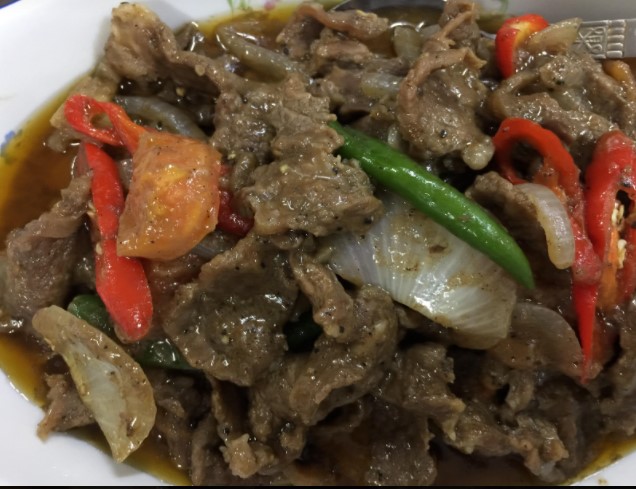 daging harimau menangis, masakan daging sedap, menu daging, menu mudah, masakan senang disediakan