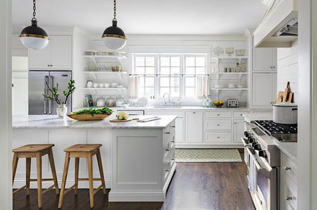 All-white-small-kitchen-ideas-with-island