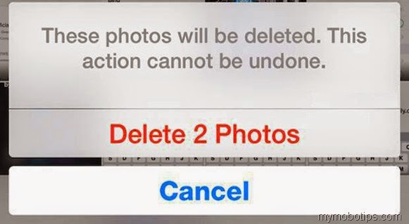 permanently delete photos ios
