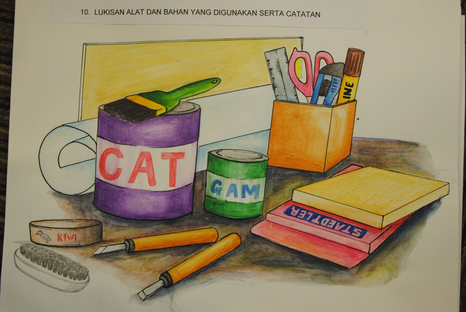 Contoh Folio Seni Ukiran Kayu - Contoh 317