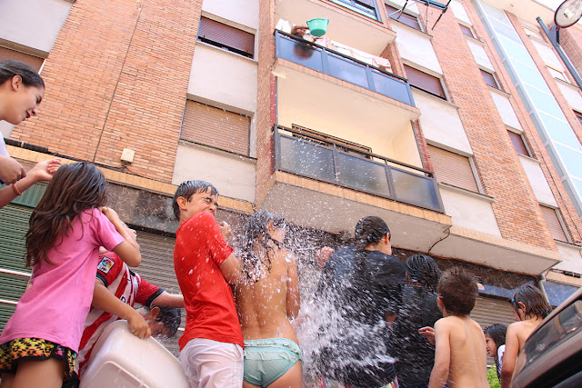 Mojada popular en las fiestas de Llano