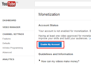adsense youtube monetisasi approval