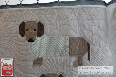 Doxy's in Sweaters Quilt - close up