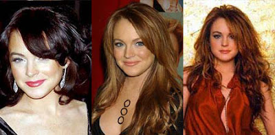 lindsay lohan hair colour