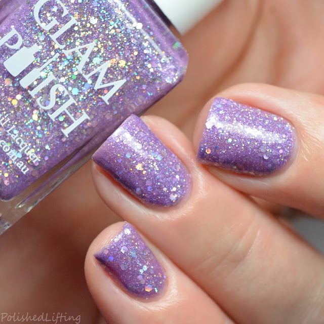 purple holographic nail polish