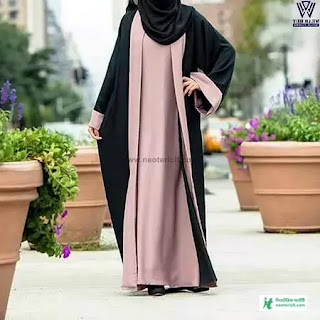 Waist Burka Design Picture - Burka Design Picture 2023 - New Burka Design - Hijab Burka Design Picture - borka design 2023 - NeotericIT.com - Image no 3