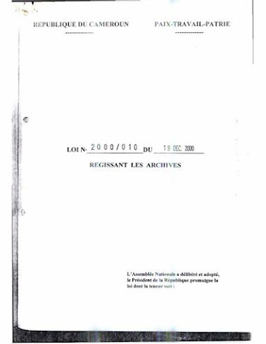 Un Nouveau Décret pour la Sauvegarde des Archives au Cameroun